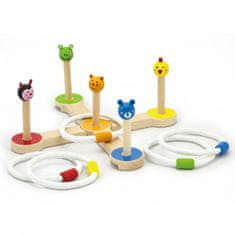Viga Fából készült gyűrű dobálós játék Animals Animals Viga Toys