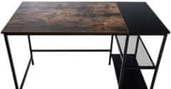 BHM Germany Oviedo íróasztal, 120 cm, fekete / barna
