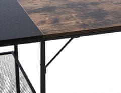 BHM Germany Oviedo íróasztal, 120 cm, fekete / barna