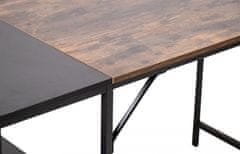 BHM Germany Ocala íróasztal, 120 cm, fekete / barna