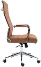 BHM Germany Columbus irodai szék, valódi bőr, világosbarna