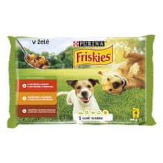Friskies Dog Adult Multipack marhahús/csirke/bárány aszpikban 40 x 100 g