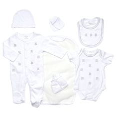Just Too Cute 7 darabos baba ajándékszett - mackók X0726, 62, fehér