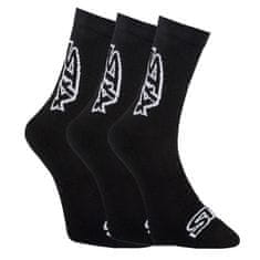 Styx 3PACK fekete hosszú zokni (HV9606060) - méret L