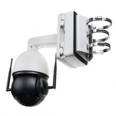 Secutek 5MP hordozható 4G biztonsági PTZ kamera, akár 1 évig - 30x optikai zoom