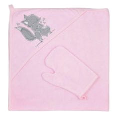 KOALA Baba törülköző mosogatórongy Foxy rózsaszínű