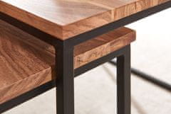 Bruxxi Összecsukható asztal Guler (2 db), 60 cm, akácfa