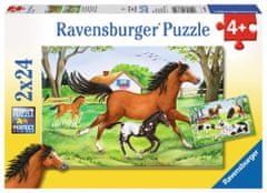 Ravensburger Lovak világa puzzle 2x24 darab