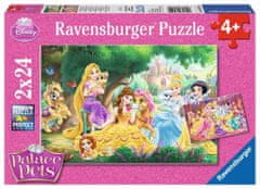 Ravensburger Puzzle Disney hercegnők és házi kedvenceik 2x24 darab