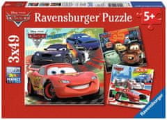 Ravensburger Puzzle autók: szórakoztató versenyzés 3x49 darab