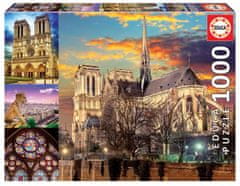 EDUCA Notre Dame puzzle, 1000 darabból álló kollázs