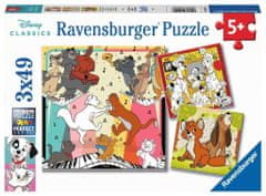 Ravensburger Rejtvény Disney Classics: Állatok jó hangulatban 3x49 db