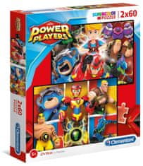 Clementoni Puzzle Power Players 2x60 darab