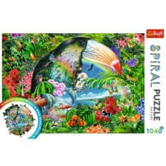 Trefl Spirál puzzle Trópusi állatok 1040 darab