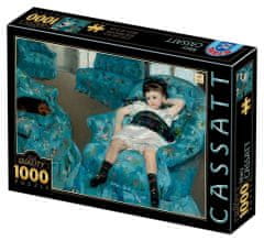 D-Toys Rejtvény Kislány kék székben 1000 db
