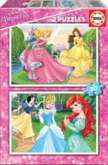 EDUCA Disney hercegnő puzzle 2x20 darab