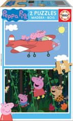 EDUCA Peppa Pig fa puzzle 2x16 darab