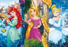 Clementoni Rejtvény Disney hercegnők: Ariel, Locika és Hamupipőke MAXI 60 db
