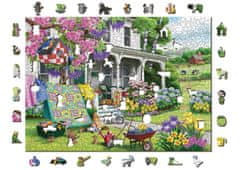 Wooden city Fa puzzle Country Garden 2 az 1-ben, 1010 darab ECO