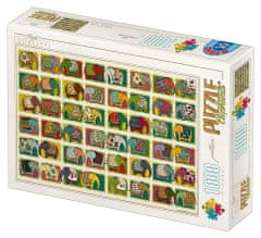 D-Toys Puzzle minta: Elefántok 1000 db