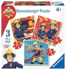 Ravensburger Puzzle Fireman Sam 3 az 1-ben (25,36,49 darab)
