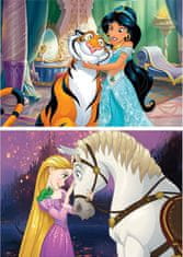 EDUCA Disney hercegnő fa puzzle 2x16 darab