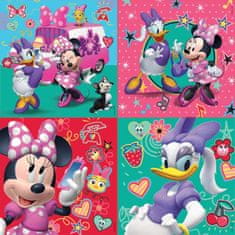 EDUCA Puzzle tokban Minnie és Daisy 4 az 1-ben (12,16,20,25 darab)