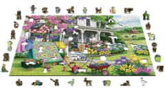 Wooden city Fa puzzle Country Garden 2 az 1-ben, 1010 darab ECO