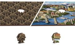 Wooden city Fából készült puzzle Világemlékek 2 az 1-ben, 75 darab ECO