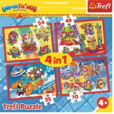 Trefl Puzzle Super Things: Titkos kémek 4 az 1-ben (35,48,54,70 darab)