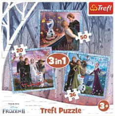Trefl Puzzle Ice Kingdom 2: Varázslatos történet 3 az 1-ben (20,36,50 darab)