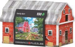 EuroGraphics Puzzle bádogdobozban Családi farm 550 db