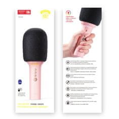 Joyroom JR-MC5 karaoke mikrofon, rózsaszín