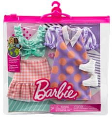 Mattel Barbie 2 db öltözék #1 Pöttyös ruha GWF04