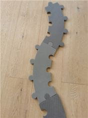 BabyDan kerek puzzle/pálya játszószőnyeg, Grey, 110 cm