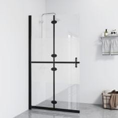 Greatstore selyemmatt ESG üveg összecsukható zuhanyfal 110 x 190 cm