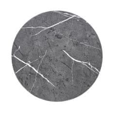 Halmar Kerek tárgyalóasztal Minerva - szürke márvány / fekete