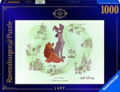Ravensburger Puzzle Disney kincseket az 1-es széfből: Lady 1000 darab