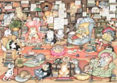 Ravensburger Crazy Cats Puzzle: Bingley's Book Club 1000 Pieces