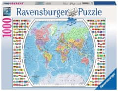 Ravensburger Rejtvény A világ politikai térképe 1000 darab
