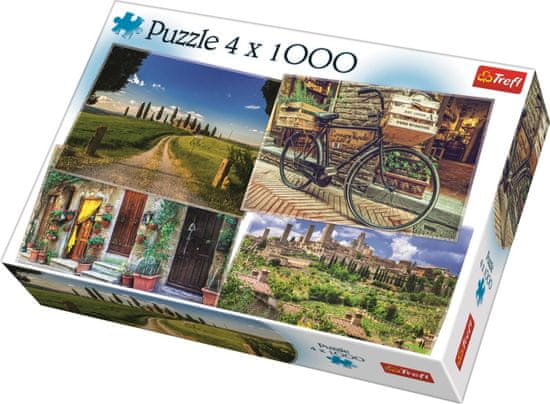Trefl Puzzle Beauty of Toscany 4x1000 db