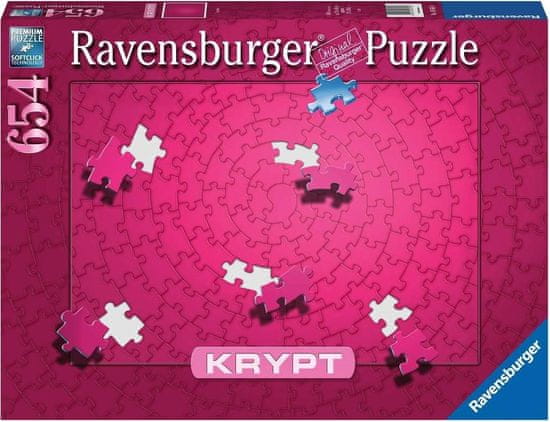 Ravensburger KRYPT puzzle (rózsaszín) 654 darab