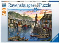 Ravensburger Puzzle Napkelte a kikötőben 500 db