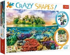 Trefl Crazy Shapes puzzle Tropical Island 600 darab