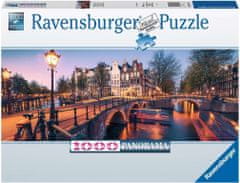 Ravensburger Panoráma puzzle Est Amszterdamban 1000 darab