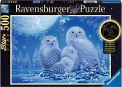 Ravensburger Világító puzzle Baglyok 500 darab