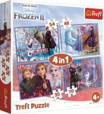 Trefl Puzzle Ice Kingdom 2: Utazás az ismeretlenbe 4 az 1-ben (35,48,54,70 darab)