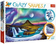 Trefl Crazy Shapes kirakós Északi Fény Izland felett 600 darab