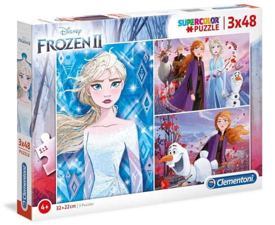 Clementoni Puzzle Ice Kingdom 2, 3x48 darab