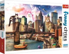 Trefl Rejtvény Vicces városok: Macskák New Yorkban 1000 darab